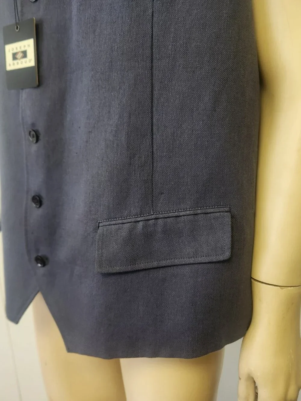 Joseph Abboud vest 3XL men's slate blue business NWT